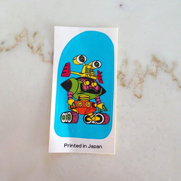 Set of 4 Colorful Comic Cartoon Character Stickers Made in Japan - Picture 4 of 7